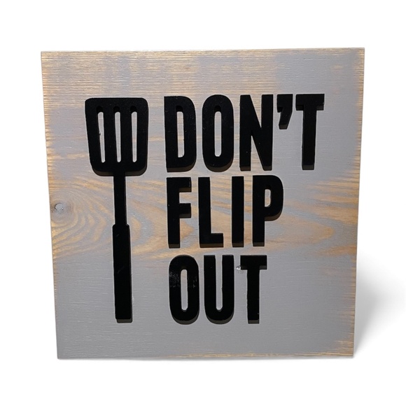 Kitchen Décor Wooden Signs 8”x8” – Handmade - Picture 5 of 6